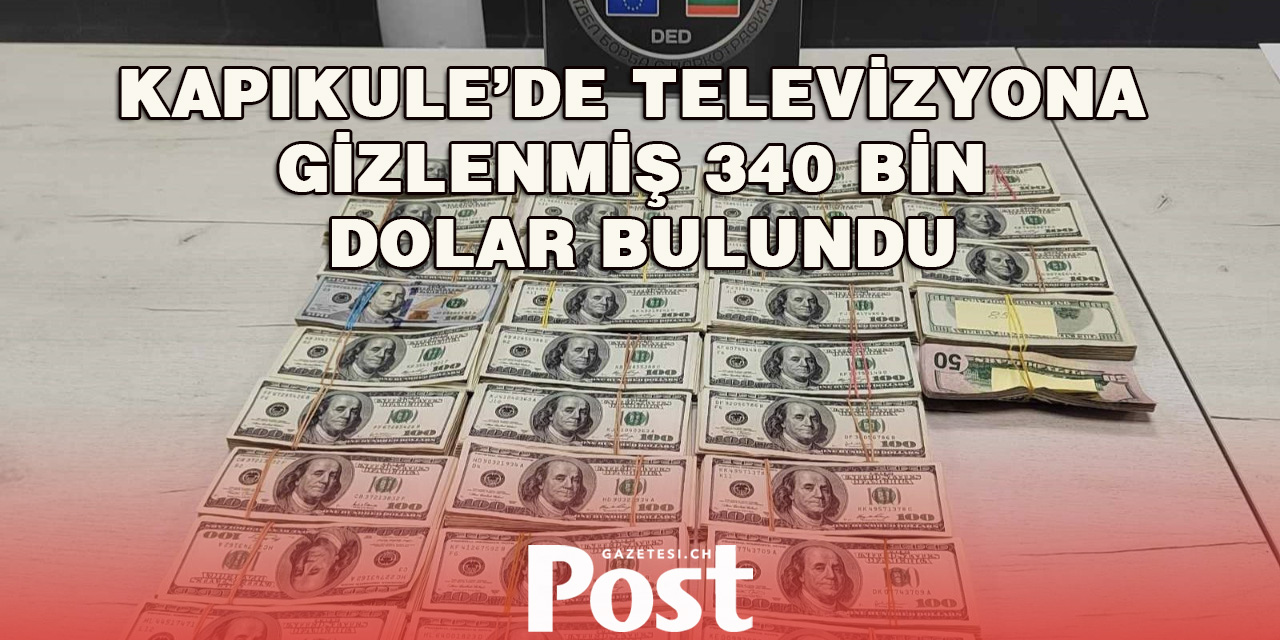 Kapıkule Sınırında Şok: Minibüste Televizyona Gizlenmiş 340 Bin Dolar Bulundu
